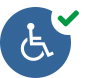 piktogram oznaczający pierwszeństwo dla osób z niepełnosprawnością